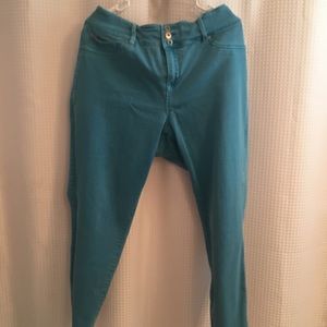 Torrid Turquoise Denim Skinny 20